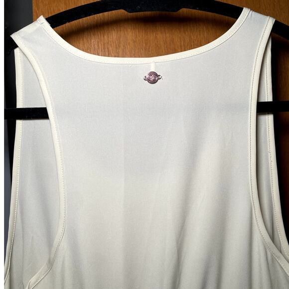 Calia Size S - Cream Flowy Tank Dress - Adjustable & Breathable - Picture 5 of 9